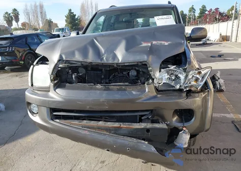 2006 Toyota Sequoia Limited V8 из США, поврежденный, VIN 5TDZT38A86S273058